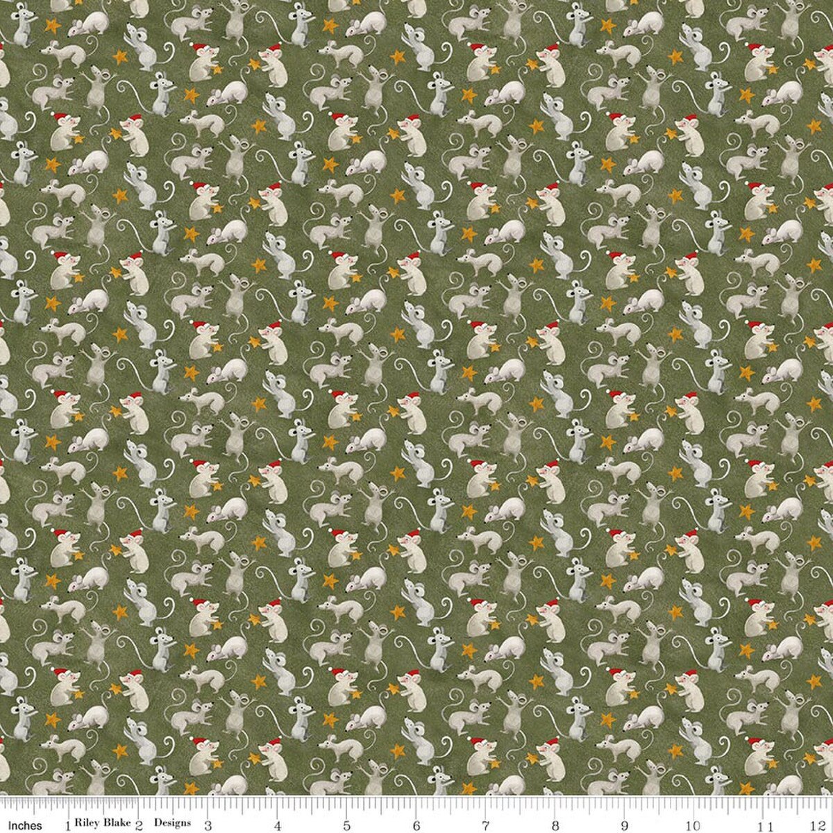 Northern Christmas Mice Green