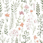 Nursery Flannel Watercolor Floral