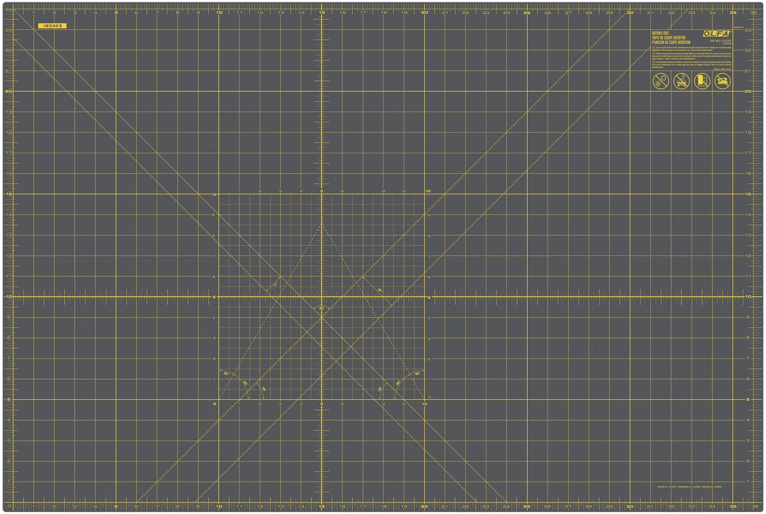 Olfa Grey Rotary Mat 24in x 36in