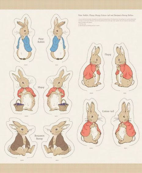 The Tale of Peter Rabbit Tan Panel