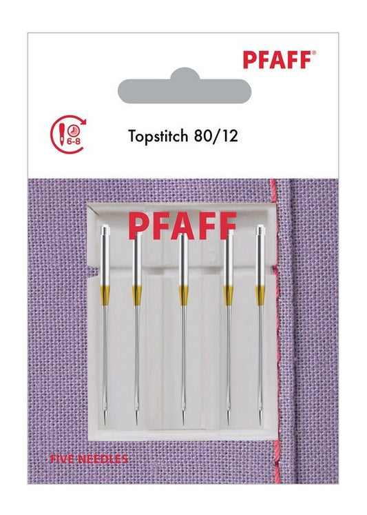 PFAFF Topstitch 80/12 Needles (5pk)