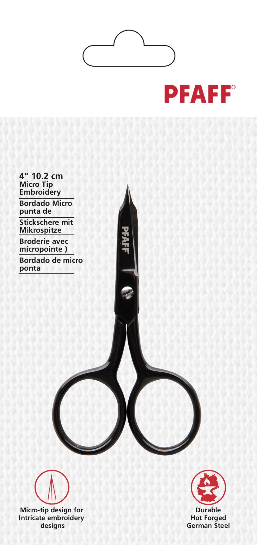 PFAFF 4in Micro Tip Scissors – The Quiltery