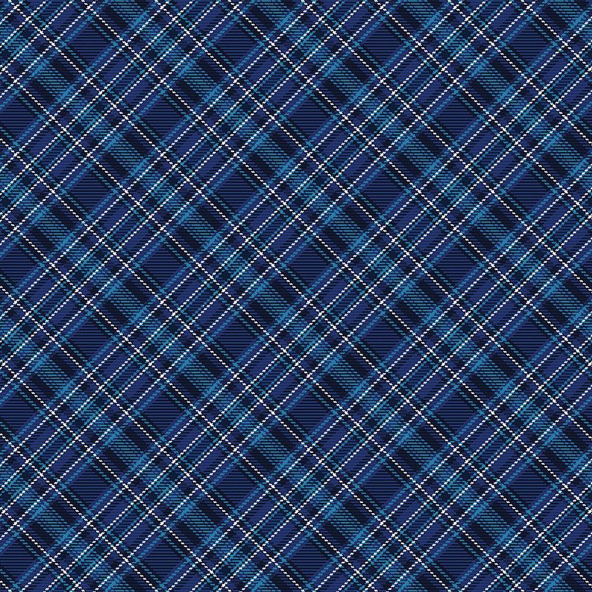 Owl Always Love You Tartan Plaid Navy