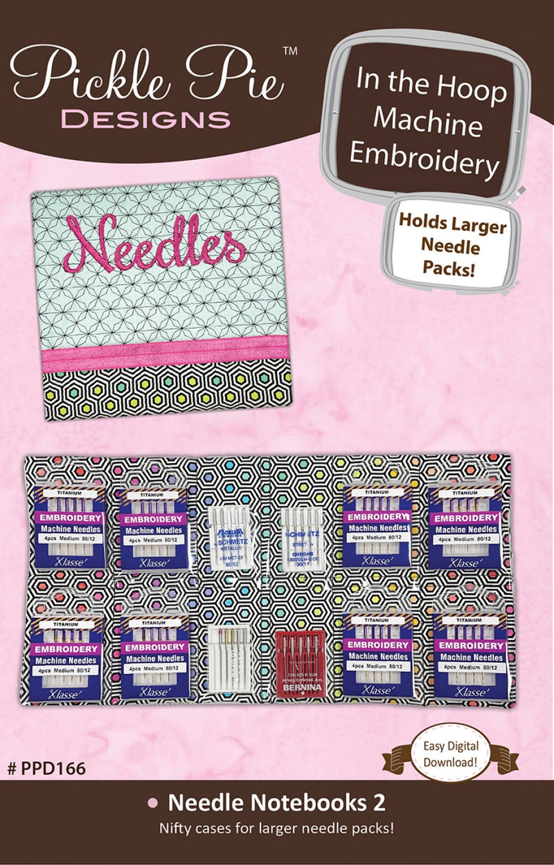 Needle Notebooks 2 In-the-Hoop Machine Embroidery - PPD166