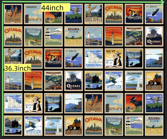 Proudly Canadian - 3 Panels Combined Vintage