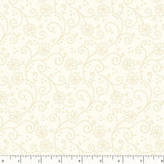 Peppermint & Pine 108" Swirly Poinsettia Cream