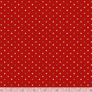 Peppermint & Pine Dots Red