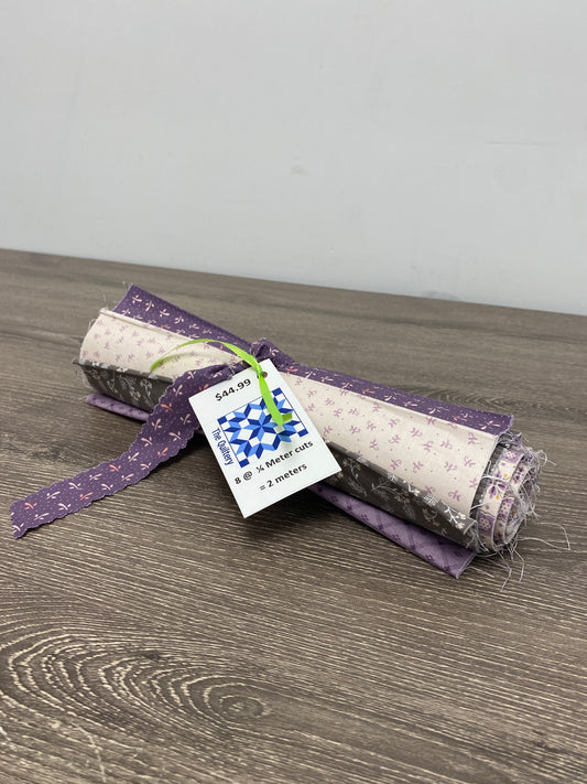 Piece & Plenty Bundle of (8) 1/4 Meter Cuts