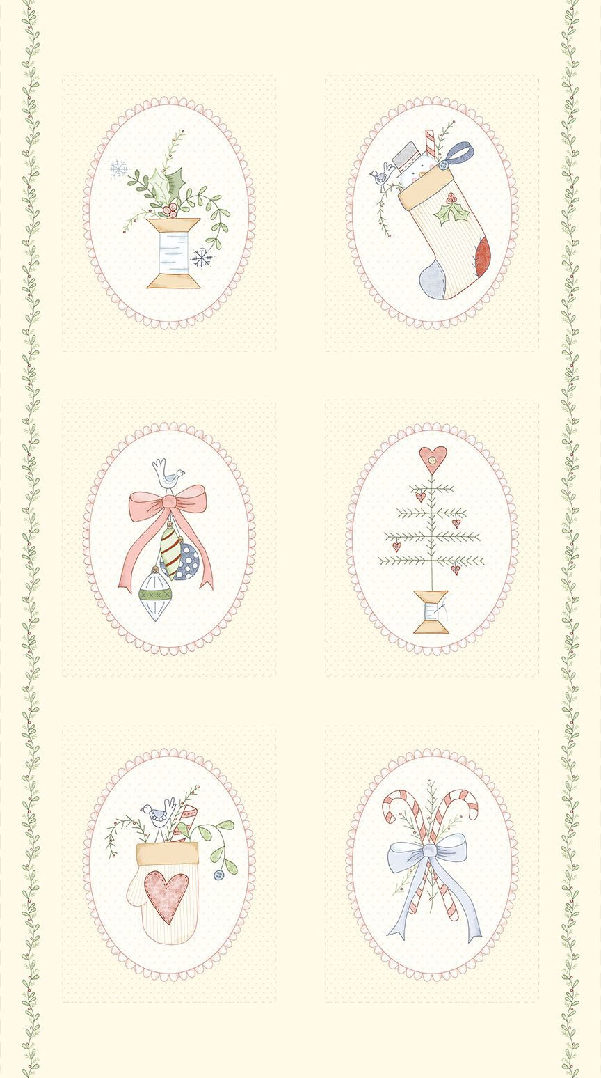 Plumcute Christmas 24in x 44in Panel Multi