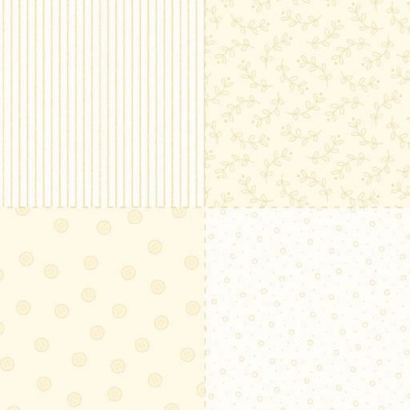 Plumcute Christmas Sweet 16 Ivory Panel (36" x 44")