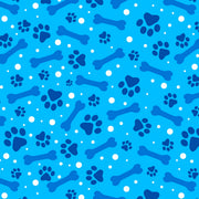 Potpourri of Novelty Paws & Bones Blue