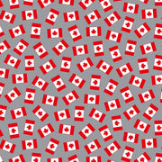 Proudly Canadian Flag Grey