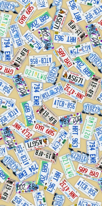 Proudly Canadian License Plate Natural