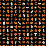 FQ Pumpkins & Potions Halloween Charms Black