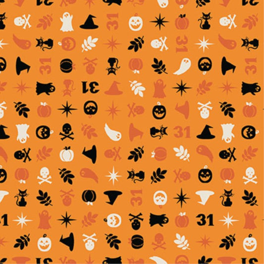 FQ Pumpkins & Potions Halloween Charms Orange