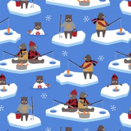 Purely Canadian EH!  Critters Ice Fishing Copen