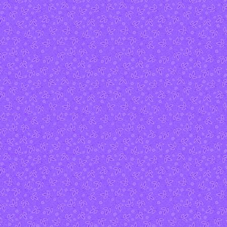 FQ Indigo Garden Purple Allover Leaves