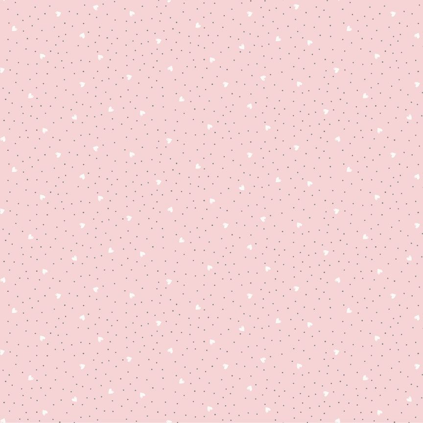 Purrfection Flannel Hearts & Dots Love