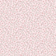 Purrfection Flannel Tiny Floral Vines Pink