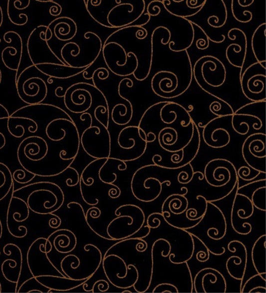 QC Extra Wide Willow Black Vines