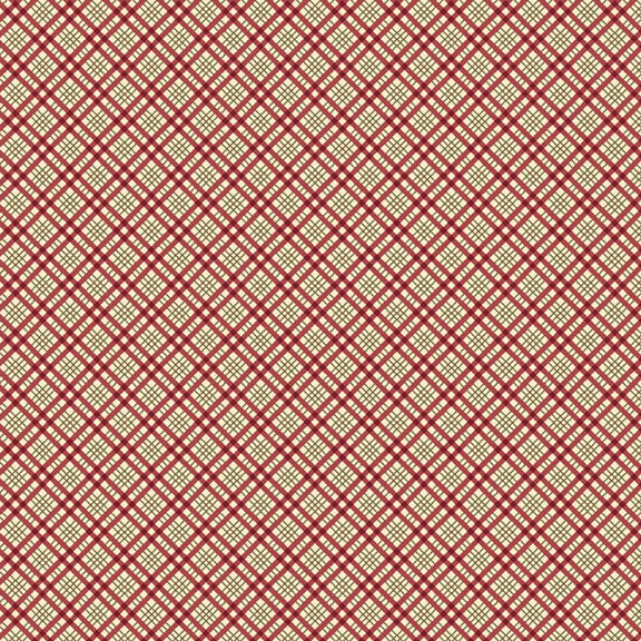 Songbird Holiday Diagonal Plaid Red - R190960D