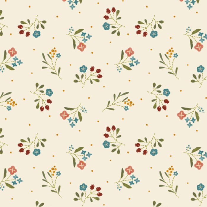 Woolly Whims Floral Cream