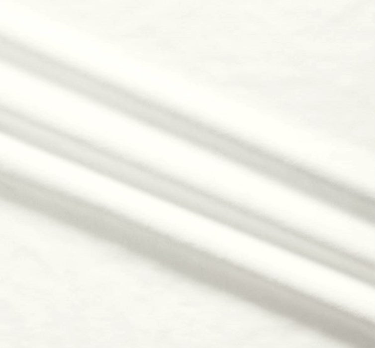 Red Pine Minky Solid G White