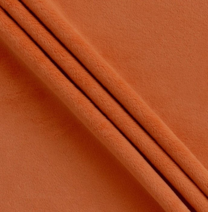 Red Pine Minky Solid Rust