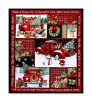 Red Truck Collage Panel