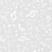 Mini Madness White Music Notes