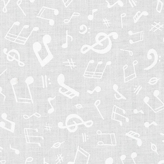 FQ Mini Madness White Music Notes