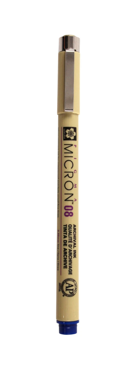 Sakura Pigma Micron 08 Pen Royal Blue