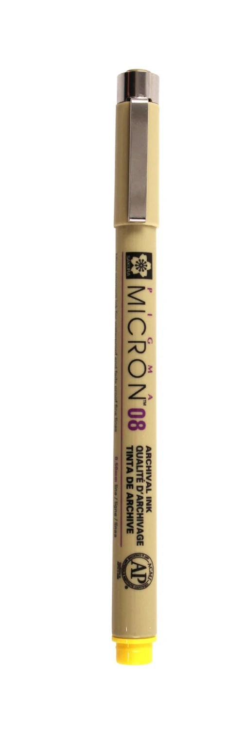 Sakura Pigma Micron 08 Pen Yellow
