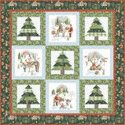 Santa's Tree Farm Panel Quilt Kit