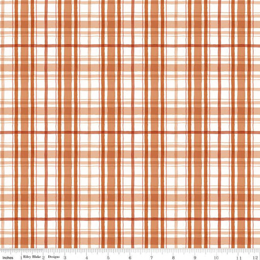 Santa's Tree Farm Plaid Rudolph