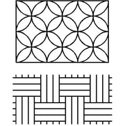 Sashiko Paving Stones Interlocking Circles Stencil