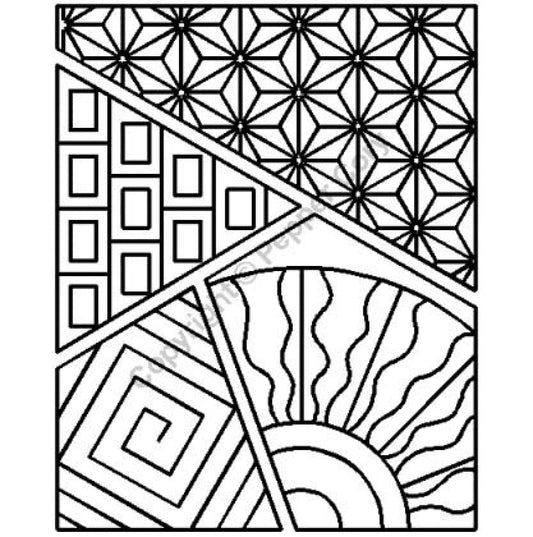 Sashiko Sampler Stencil (8in x 10in)