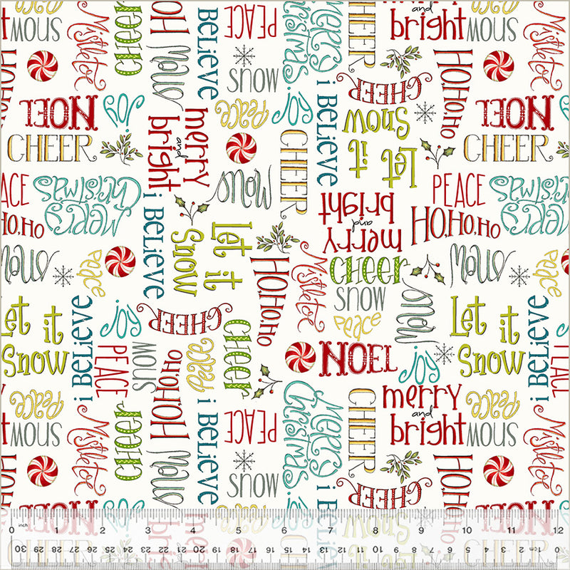 FQ A Very Terry Christmas Season's Greetings Ivory - 54103-4