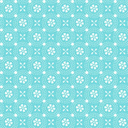 Sippin On Sunshine Dotted Circles Aqua Blue