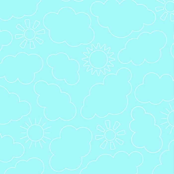 Sippin On Sunshine Sunny Skies Aqua Blue