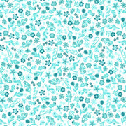 Sippin On Sunshine Tonal Packed Ditsy Aqua Blue