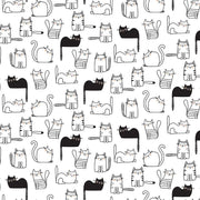 Smitten Kitten Cats Nap Time White