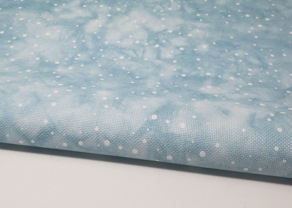 Evenweave - Snow on Aqua (28count)