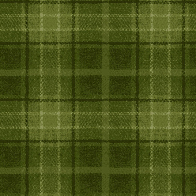 Snowtop Mountain Flannel Big Plaid Green