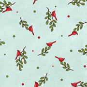 Snowtop Mountain Flannel Bunches Aqua