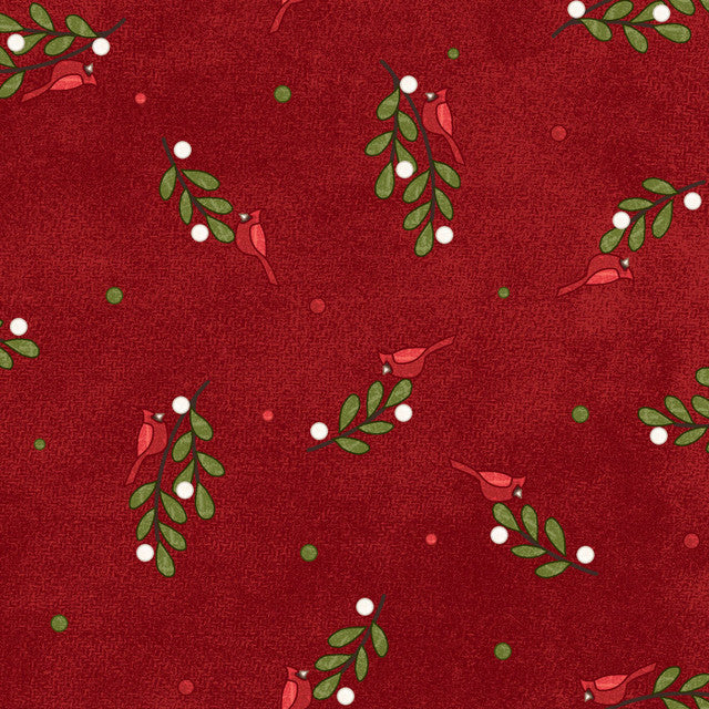 Snowtop Mountain Flannel Bunches Red