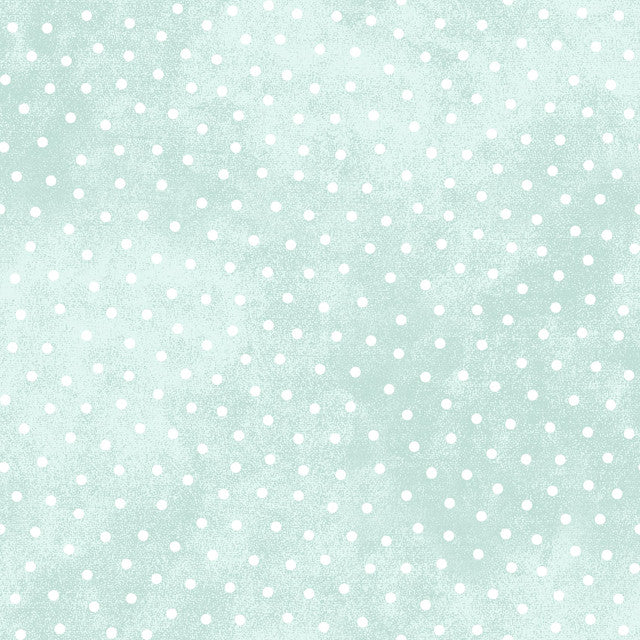 Snowtop Mountain Flannel Dots Aqua