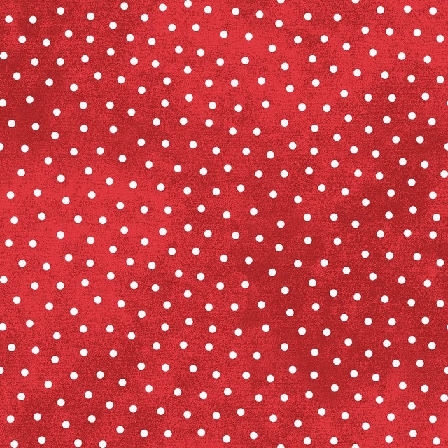 Snowtop Mountain Flannel Dots Red