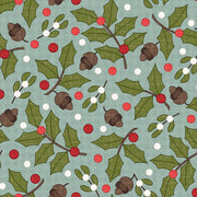 Snowtop Mountain Flannel Greenery Aqua