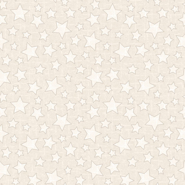 Snowtop Mountain Flannel Star Cream
